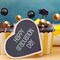 66 Pieces Mini Balloon Cake Topper Set - Includes Faux Pearl Balls and Cake Picks in Gold and Black for DIY Cake Insert Topper, Perfect for Anniversary, Graduation, Birthday Party, and Baby Shower Decorations